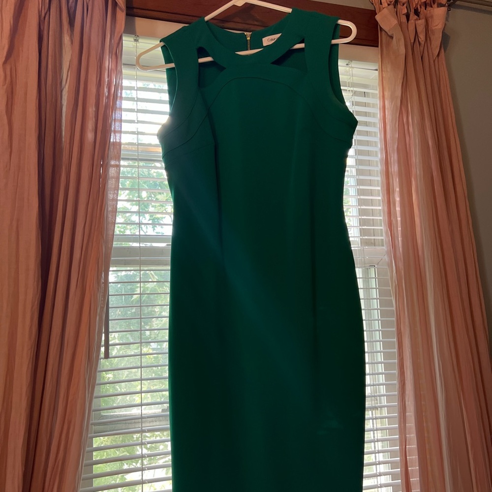 Calvin Klein emerald green dress size 4